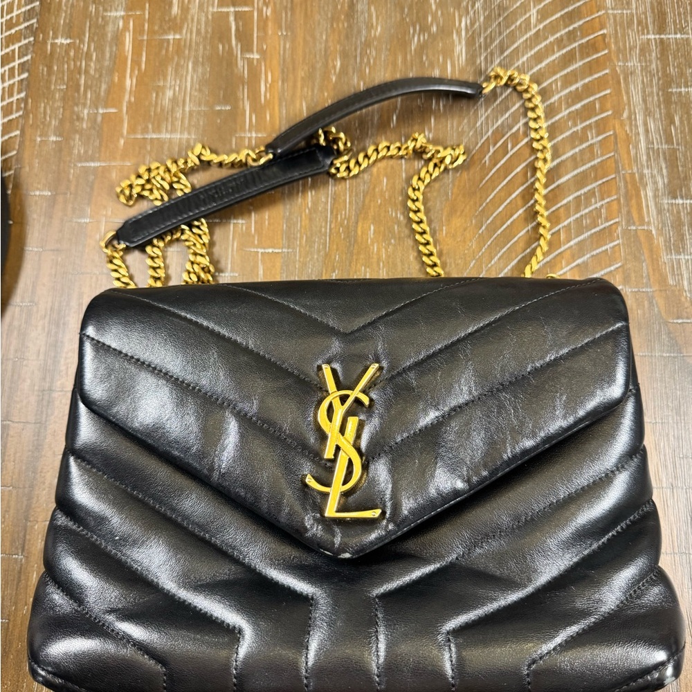 Yves Saint Laurent Black Quilted Leather Shoulder Bag